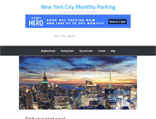 Tablet Screenshot of nycmonthlyparking.org